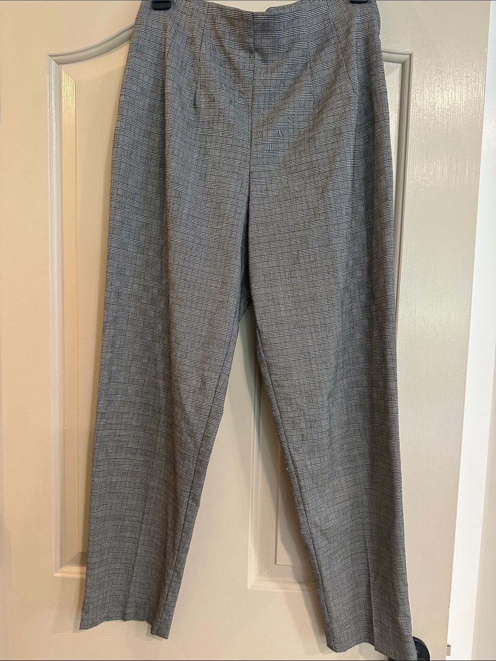 Briggs Black and Gray Plaid Trousers